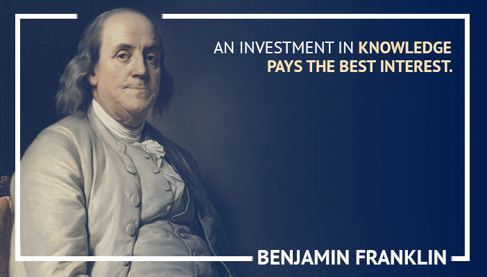 Inspirerende handelscitaten door Benjamin Franklin