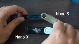 Ledger Nano S-skjerm