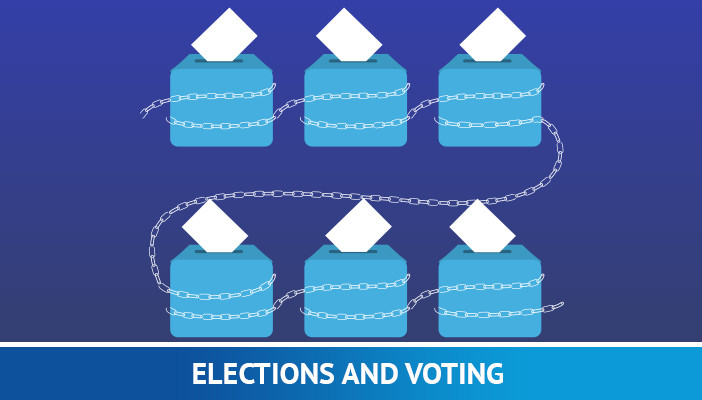„blockchain“ technologija rinkimuose ir balsavime