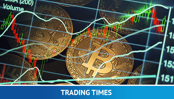 časy obchodování, směna kryptoměn, bitcoiny a cenový graf