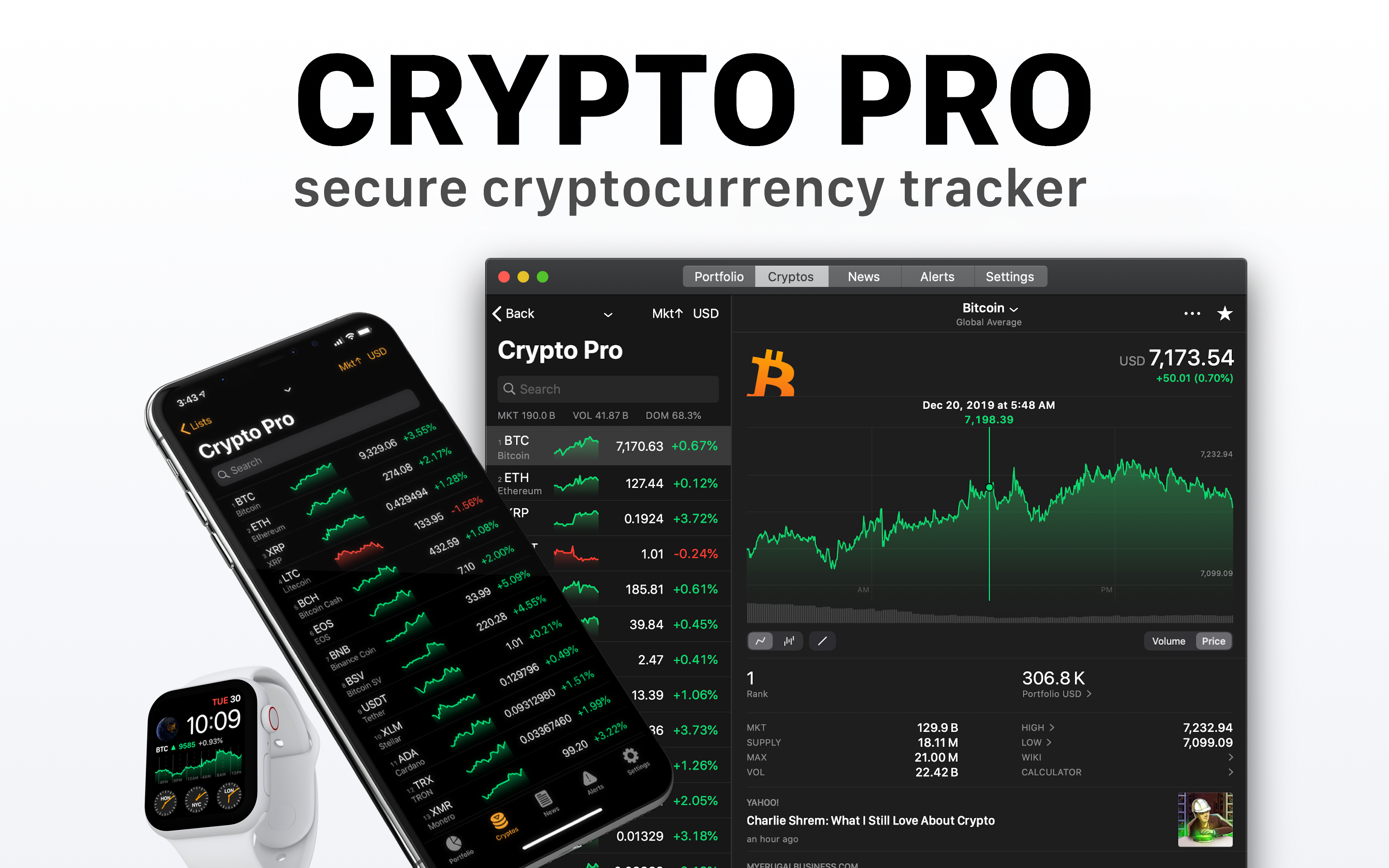 Portfolio-tracker van Crypto Pro